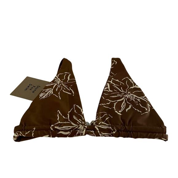 NWT Free People Stone Fox Swim Womens Paloma Bikini Top Coco Fleur Print Size XS - Picture 1 of 9